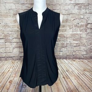 Sleeveless Black Blouse Layering  (0203)